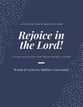 Rejoice SATB choral sheet music cover